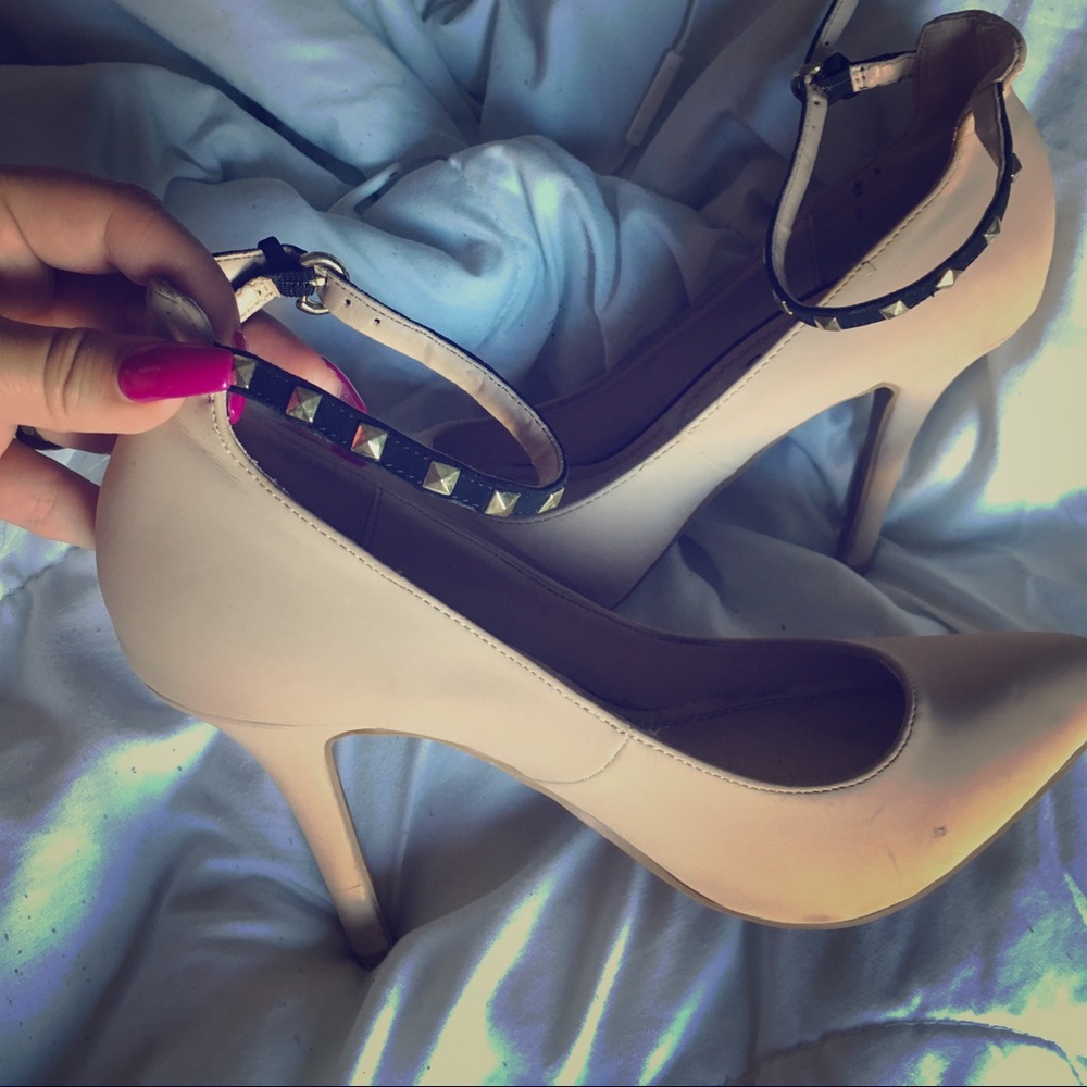 Nude Stiletto ankle strap! Please share.lost job